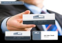 Name Card White Steel