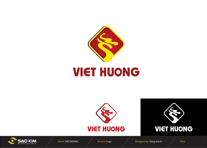 Thiết kế logo Bánh đậu xanh Việt Hương