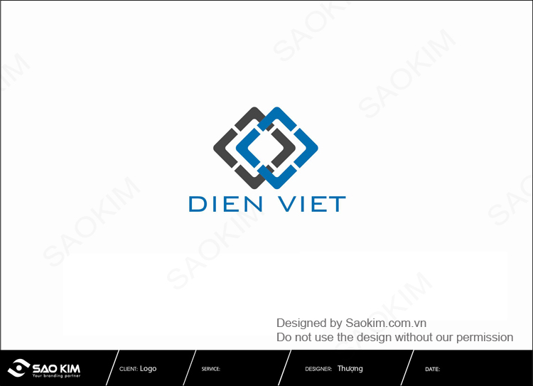 Thiết kế logo công ty BĐS Điền Việt