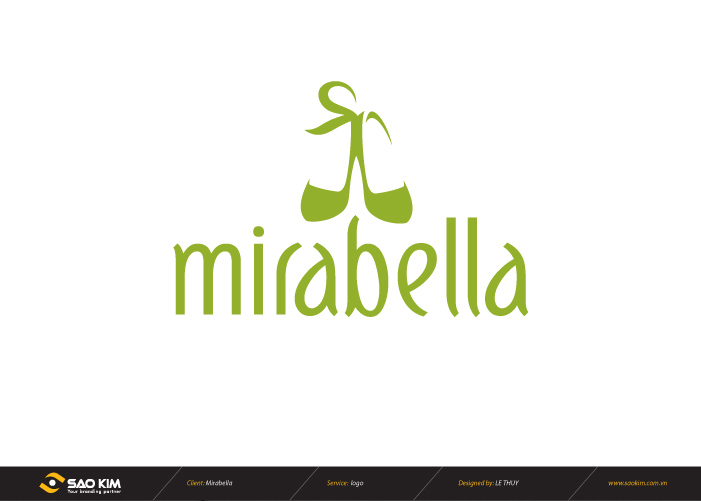 Thiết kế logo giầy dép Mirabella