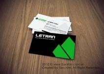 Mẫu thiết kế namecard Le Tran Construction