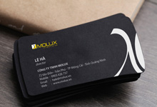 Mẫu thiết kế namecard nội thất cao cấp Molux