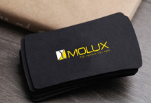 Mẫu thiết kế namecard nội thất cao cấp Molux