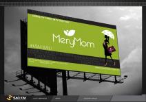 Thiết kế logo thời trang đầm bầu MERYMOM