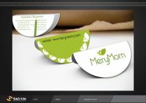 Thiết kế logo thời trang đầm bầu MERYMOM