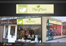 Thiết kế logo thời trang đầm bầu MERYMOM
