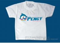 Mẫu thiết kế logo - nhận diện thương hiệu ứng dụng cho nhãn thời trang trẻ em Pengy