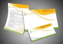 Mẫu thiết kế ấn phẩm nhận diện thương hiệu Lúa Vàng