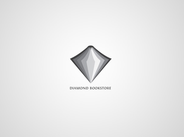Mẫu thiết kế logo sáng tạo - Diamond Bookstore