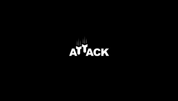 Mẫu thiết kế logo sáng tạo - Attack