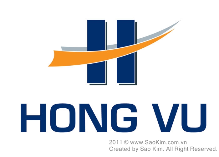 Thiết kế logo công ty cổ phần Xây Dựng Hồng Vũ