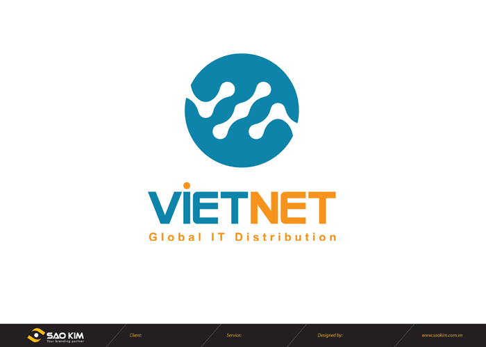 Thiết kế logo công nghệ thông tin và truyền thông Việt Nét