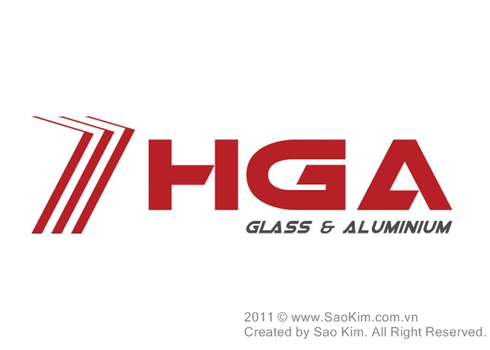 Thiết kế logo công ty cổ phần kính nhôm Hà Nội