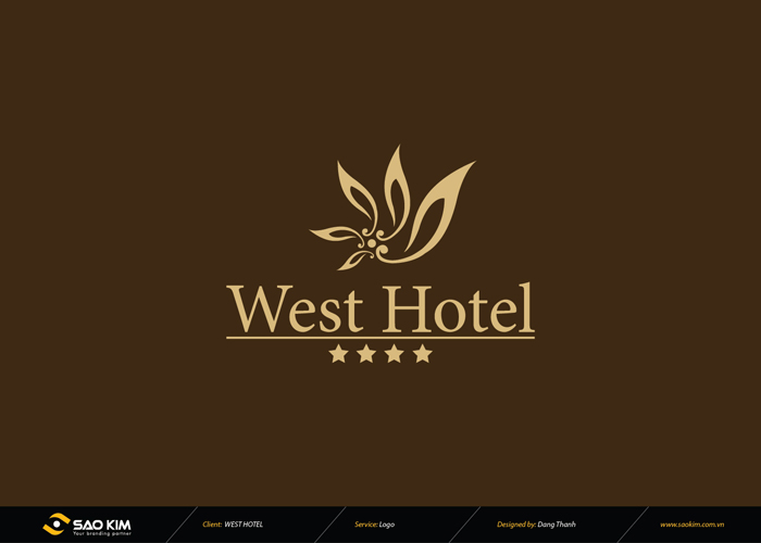 Thiết kế logo khách sạn West Hotel
