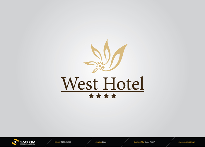 Thiết kế logo khách sạn West Hotel