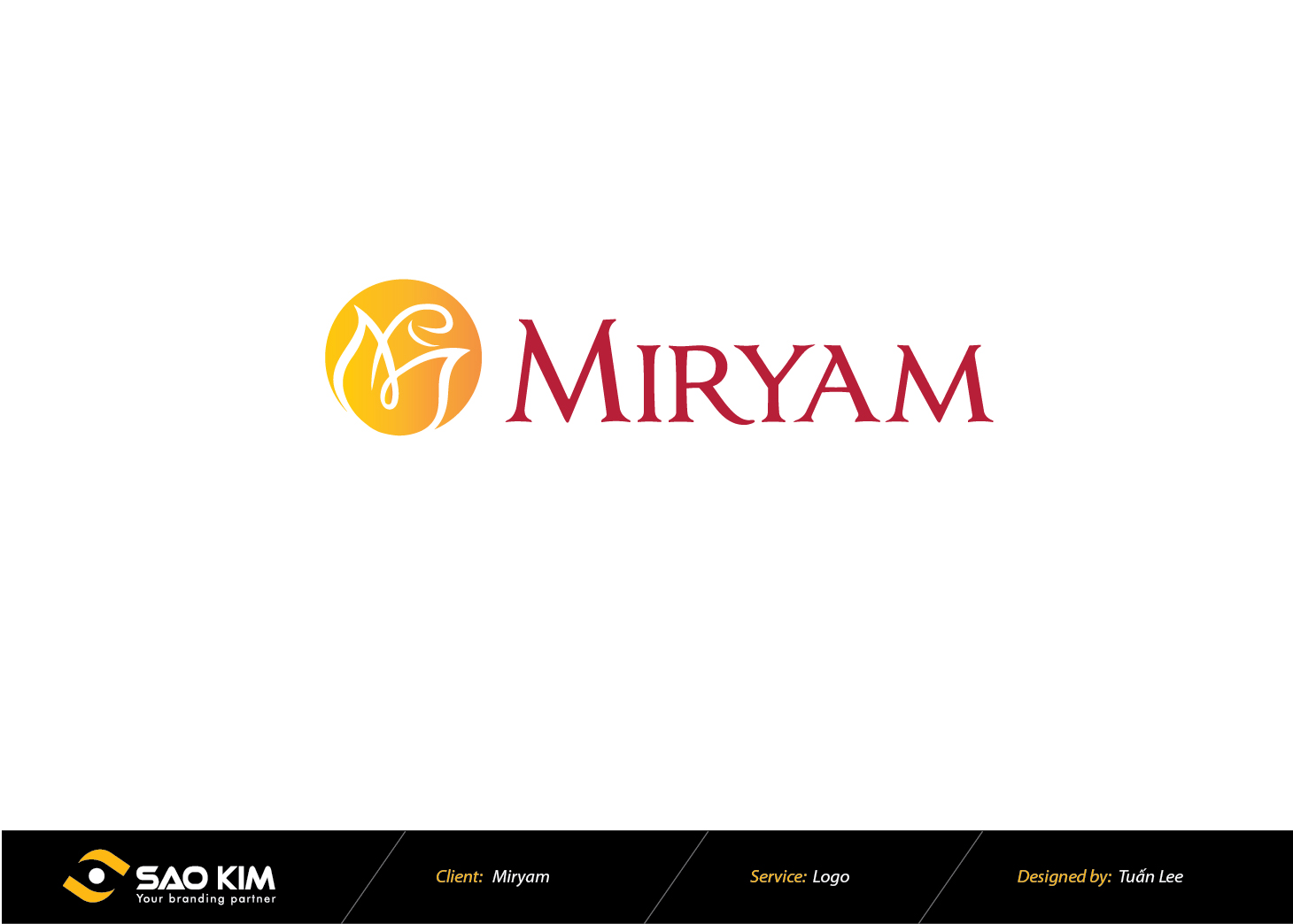 Thiết kế logo mỹ phẩm Miryam