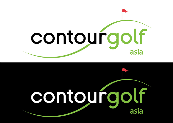 Thiết kế logo nhà thầu xây dựng sân golf CONTOUR GOLF