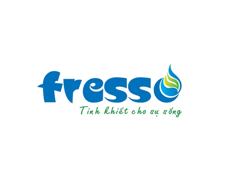 Thiết kế logo nhận diện thương hiệu nước tinh khiết Fresso