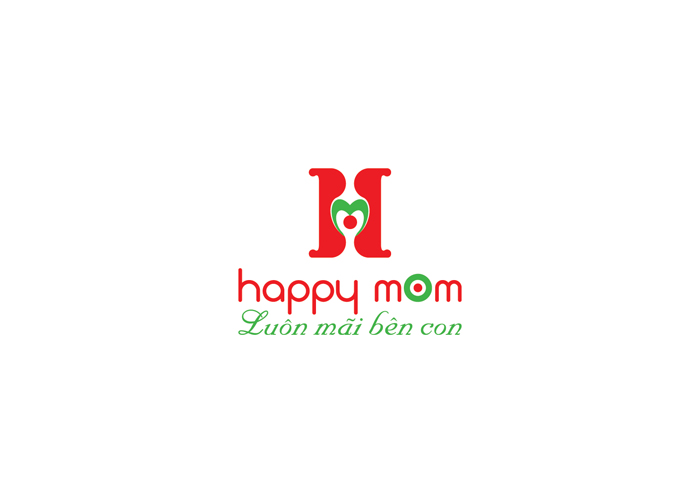 Thiết kế logo, nhận diện thương hiệu thời trang mẹ và bé Happy Mom