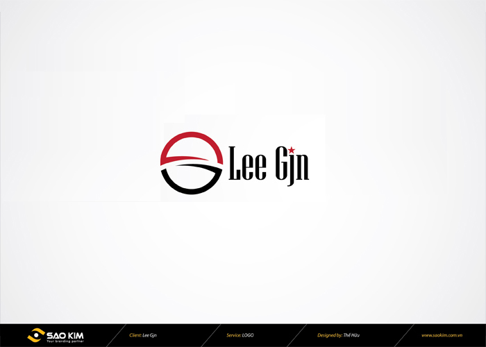 Thiết kế logo nhận diện thương hiệu thời trang nam Lee Gjn
