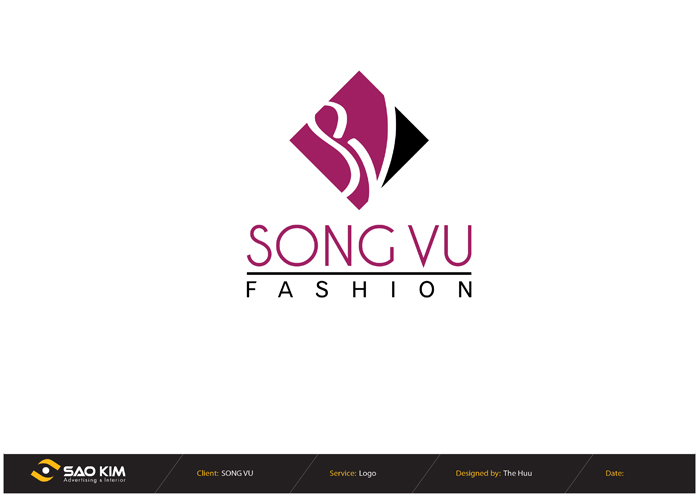 Thiết kế logo & nhận diện thương hiệu thời trang Song Vũ