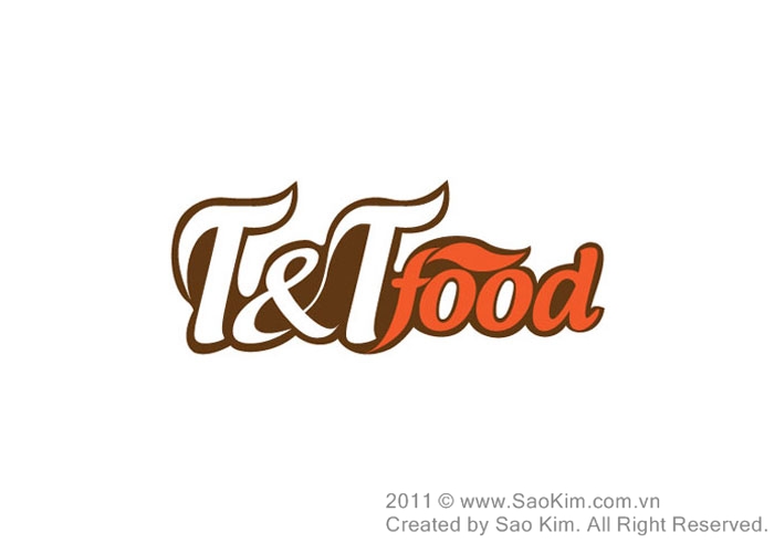 Thiết kế logo thực phẩm T&T Food