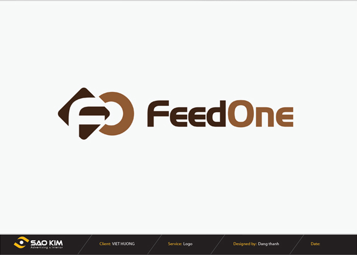 Thiết kế logo thức ăn Chăn nuôi FeedOne