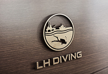 Thiết kế logo thương hiệu LH DIVING