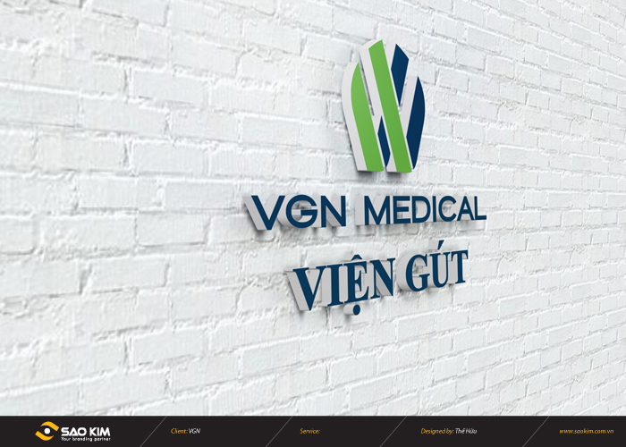 Thiết kế logo viện nghiên cứu bệnh gút VGN Medical
